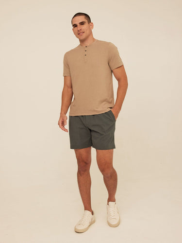 Shayne Luxe Jersey Henley Mens Tops Tshirt Short Henley Threads 4 Thought