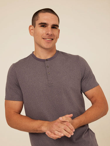 Shayne Luxe Jersey 3-Button Short Sleeve Henley Threads 4 Thought