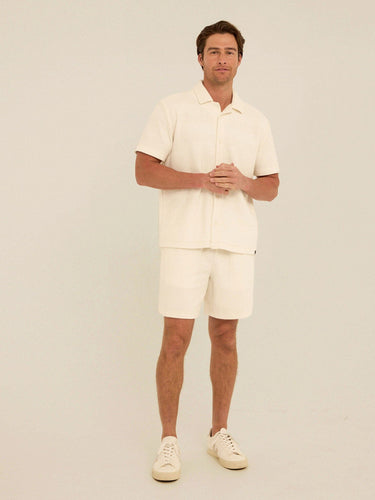 Archer Jacquard Textured Stripe Button-Down Pocket Shirt Threads 4 Thought