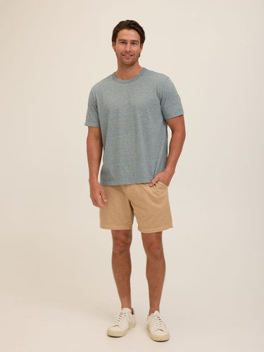 Johnny Light Fleck Jersey Relaxed Crew Tee Threads 4 Thought