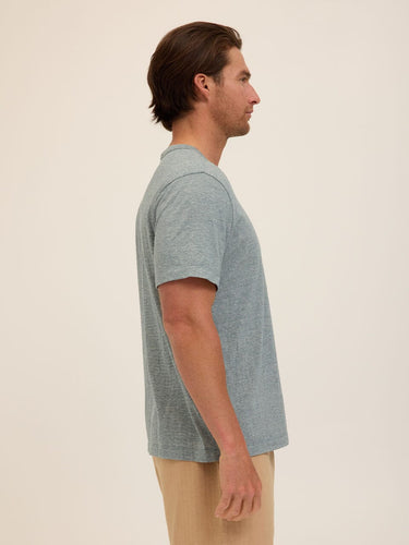 Johnny Light Fleck Jersey Relaxed Crew Tee Threads 4 Thought