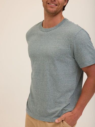 Johnny Light Fleck Jersey Relaxed Crew Tee Threads 4 Thought