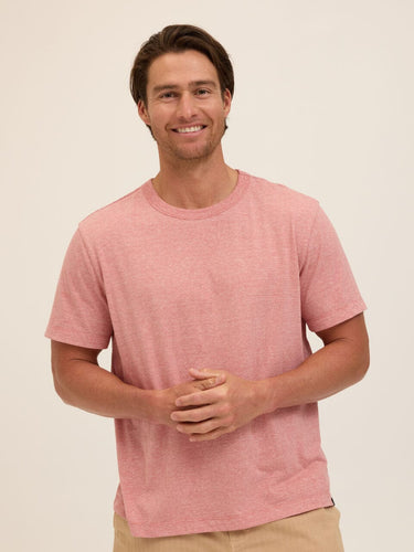 Johnny Light Fleck Jersey Relaxed Crew Tee Threads 4 Thought
