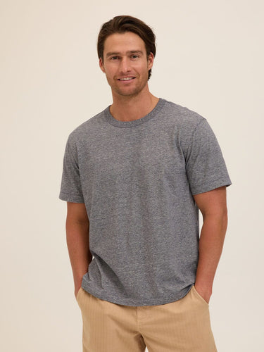 Johnny Light Fleck Jersey Relaxed Crew Tee Threads 4 Thought