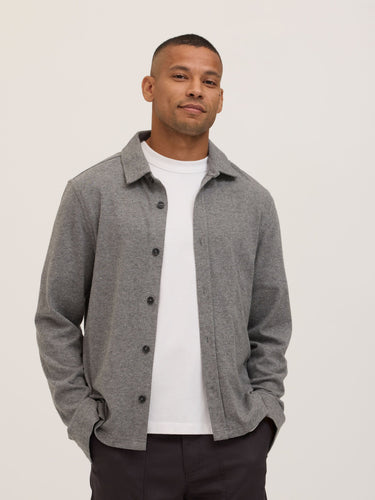 Carter Brushed Jacquard Button-Down Shirt Mens Tops Tshirt Long Threads 4 Thought