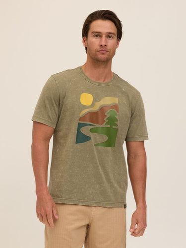 Nature Hike Graphic Mineral Wash Jersey Tee Threads 4 Thought
