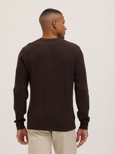 Jeremiah Brushed Thermal Long Sleeve Henley Mens Tops Tshirt Long Henley Threads 4 Thought