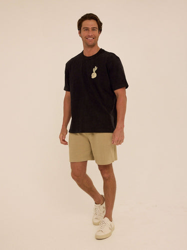 Mineral Wash Relaxed Fit Graphic Tee Mens Tops Tshirt Short Threads 4 Thought
