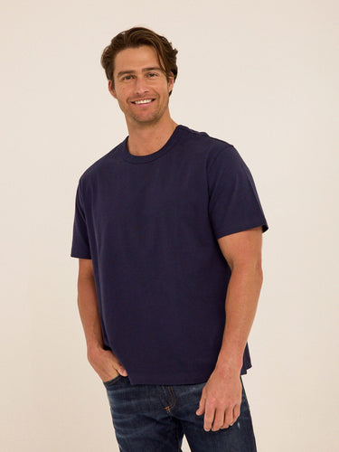 Johnny Organic Cotton Relaxed Crew Tee Mens Tops Tshirt Short Threads 4 Thought
