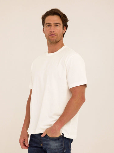 Johnny Organic Cotton Relaxed Crew Tee Mens Tops Tshirt Short Threads 4 Thought
