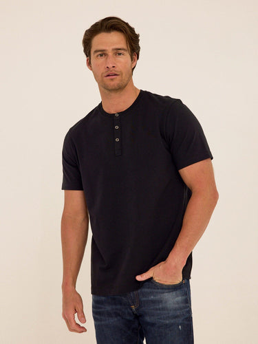 Shayne Organic Cotton Henley Mens Tops Tshirt Short Henley Threads 4 Thought