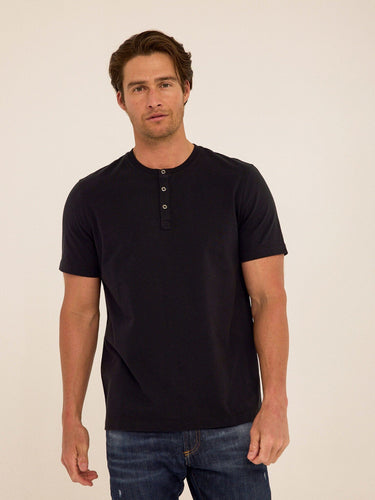 Shayne Organic Cotton Henley Mens Tops Tshirt Short Henley Threads 4 Thought