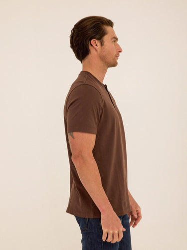 Shayne Organic Cotton Henley Mens Tops Tshirt Short Henley Threads 4 Thought