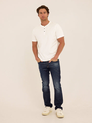 Shayne Organic Cotton Henley Mens Tops Tshirt Short Henley Threads 4 Thought