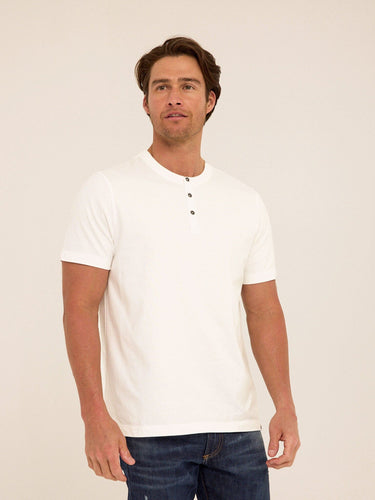 Shayne Organic Cotton Henley Mens Tops Tshirt Short Henley Threads 4 Thought