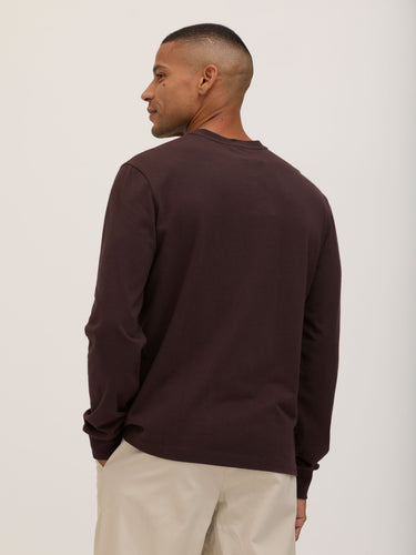 Doug Essential Jersey Long Sleeve 3-Button Henley Mens Tops Tshirt Long Henley Threads 4 Thought