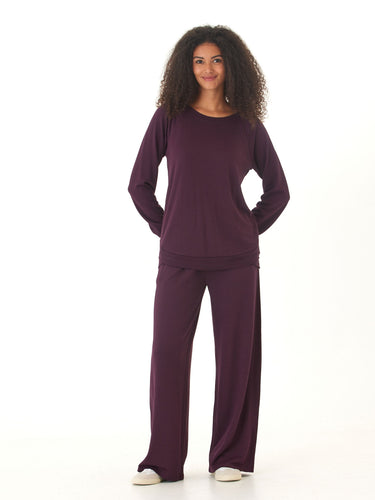 Esmeralda Feather Fleece Wide Leg Pant Threads 4 Thought