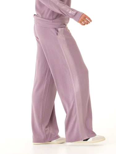 Diane Feather Fleece Satin Trim Detail Pant Womens Bottoms Sweatpants Threads 4 Thought