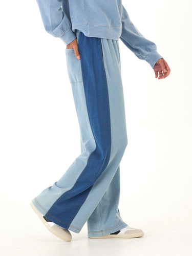 Dorothy Denim Terry Contrast Panel Pant Threads 4 Thought