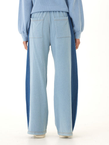 Dorothy Denim Terry Contrast Panel Pant Threads 4 Thought