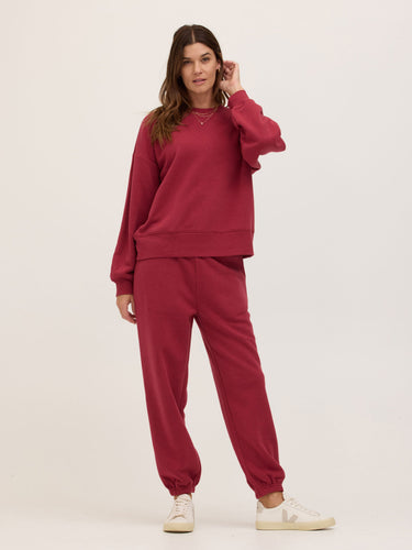 Jayla Triblend Fleece Relaxed Fit Jogger Womens Bottoms Sweatpants Threads 4 Thought