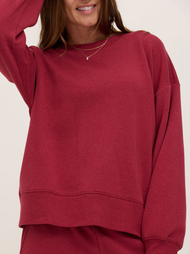 Blaise Triblend Fleece Pullover Womens Outerwear Sweatshirt Threads 4 Thought