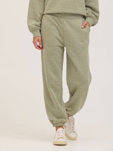 Jayla Triblend Fleece Relaxed Fit Jogger Womens Bottoms Sweatpants Threads 4 Thought
