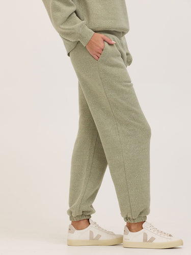 Jayla Triblend Fleece Relaxed Fit Jogger Womens Bottoms Sweatpants Threads 4 Thought