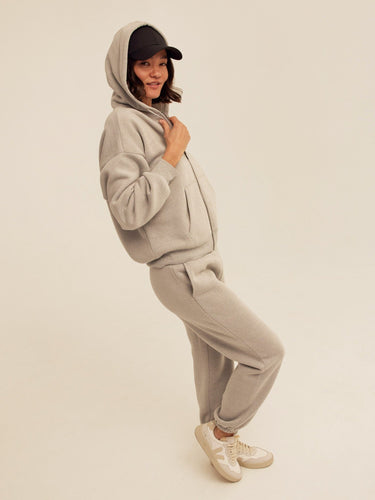 Jayla Triblend Fleece Relaxed Fit Jogger Womens Bottoms Sweatpants Threads 4 Thought