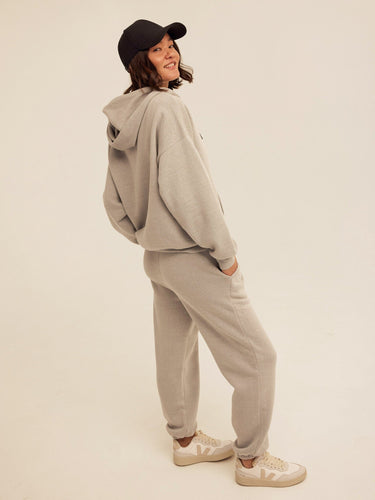 Jayla Triblend Fleece Relaxed Fit Jogger Womens Bottoms Sweatpants Threads 4 Thought