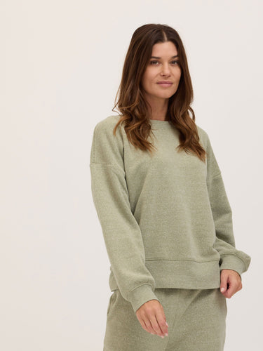 Blaise Triblend Fleece Pullover Womens Outerwear Sweatshirt Threads 4 Thought