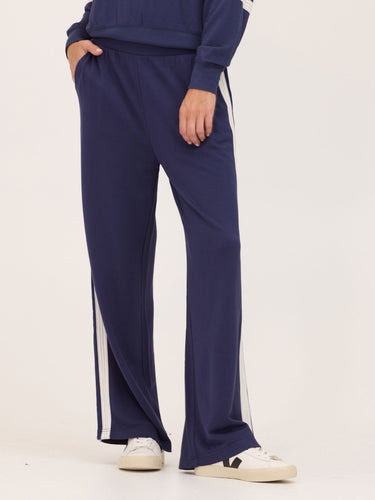 Deanna Feather Fleece Colorblock Stripe Detail Pant Womens Bottoms Sweatpants Threads 4 Thought