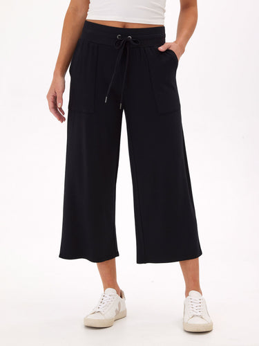 Carrie Feather Fleece Wide Leg Crop Pant 22" Womens Bottoms Pants Threads 4 Thought
