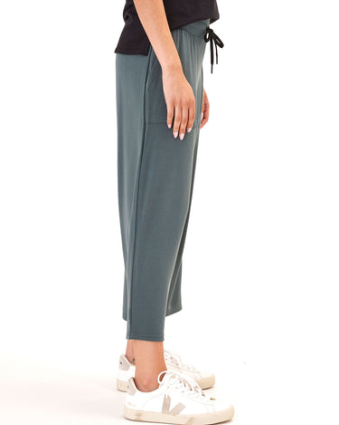 Carrie Feather Fleece Wide Leg Crop Pant 22" Womens Bottoms Pants Threads 4 Thought