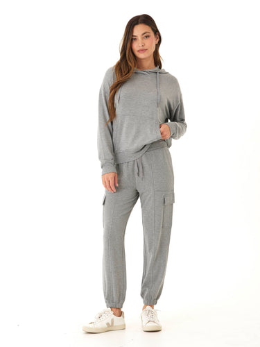 Margot Feather Fleece Cargo Jogger Womens Bottoms Sweatpants Threads 4 Thought