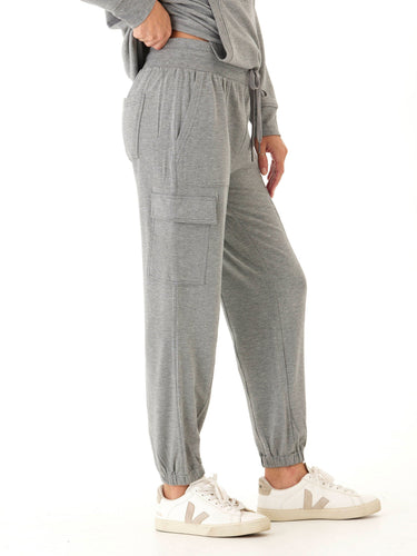 Margot Feather Fleece Cargo Jogger Womens Bottoms Sweatpants Threads 4 Thought