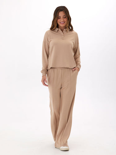 Angela Modal Terry Wide Leg Pant Womens Bottoms Pants Threads 4 Thought