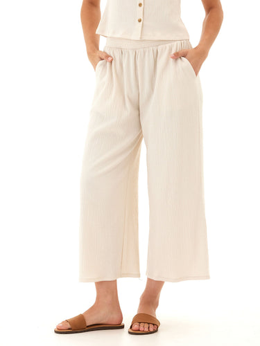 Ivanna Smocked Jersey Wide Leg Pant Womens Bottoms Pants Threads 4 Thought