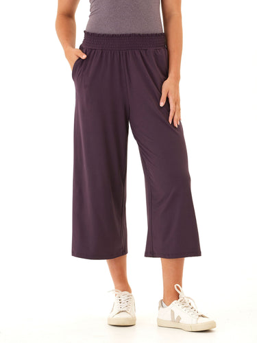 Giselle Luxe Jersey Wide Leg Capri Pant Womens Bottoms Pants Threads 4 Thought