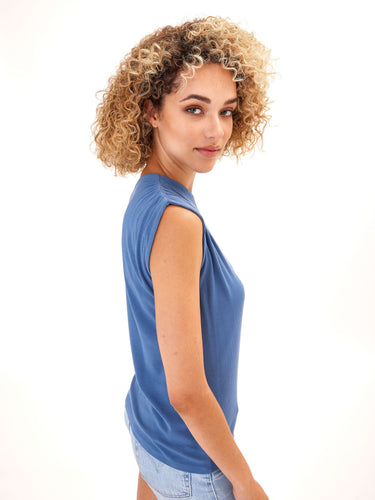 Leoni Feather Rib Off Shoulder Top Womens Tops Long Threads 4 Thought