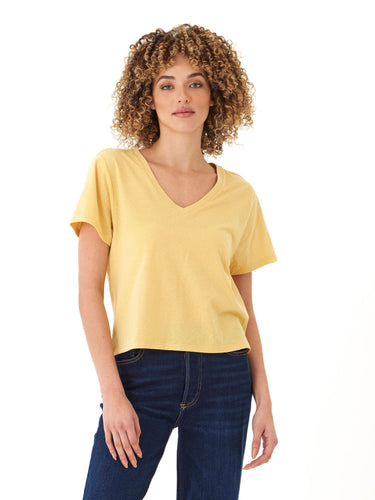 Ada Triblend V-Neck Tee Womens Tops Short Tee Threads 4 Thought