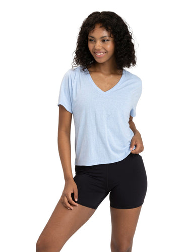 Ada Triblend V-Neck Tee Womens Tops Short Threads 4 Thought