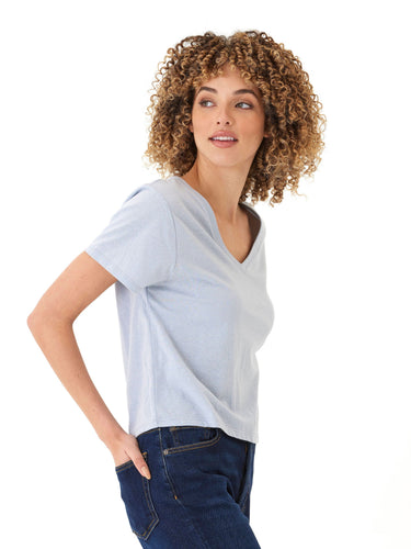 Ada Triblend V-Neck Tee Womens Tops Short Tee Threads 4 Thought