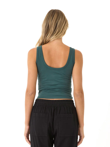 Mirabel Luxe Jersey Fitted Crop Tank Womens Tops Tanks Threads 4 Thought