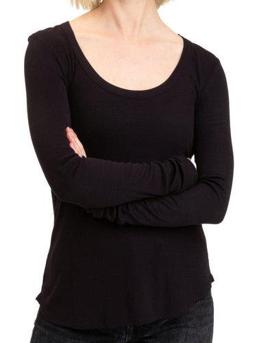 Tessa Feather Rib Long Sleeve Womens Tops Long Threads 4 Thought