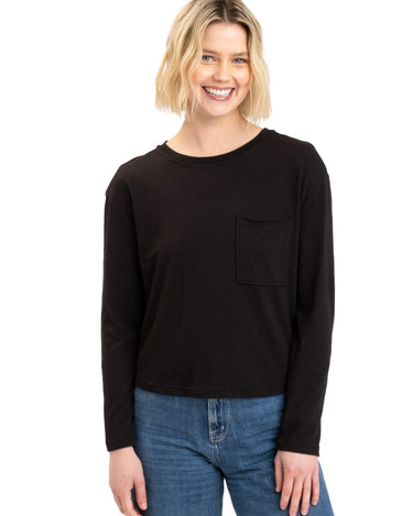 Maggie Triblend Long Sleeve Pocket Tee Womens Tops Long Threads 4 Thought 