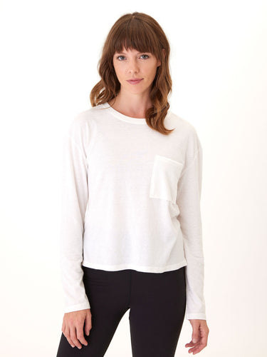 Maggie Triblend Long Sleeve Pocket Tee Womens Tops Long Threads 4 Thought