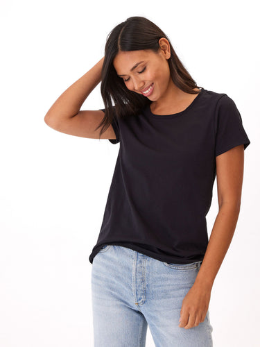 Odette Classic Jersey Crew Tee Womens Tops Short Threads 4 Thought