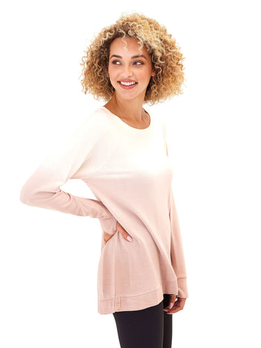 Leanna Feather Fleece Tunic Womens Outerwear Sweatshirt Threads 4 Thought