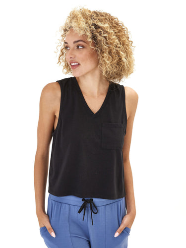 Hera Triblend Jersey V-Neck Tank Womens Tops Tanks Threads 4 Thought